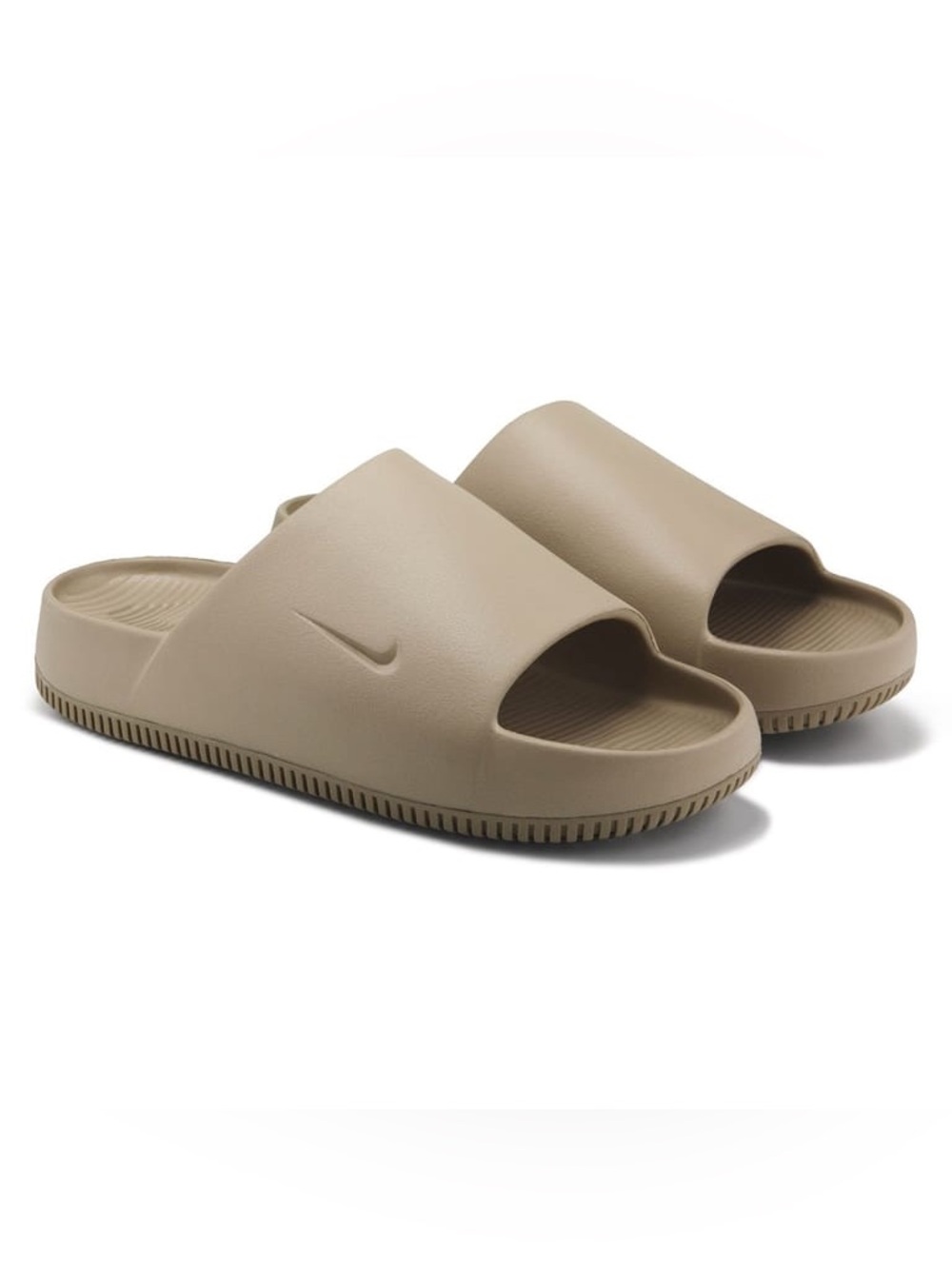 Nike Men’s Calm Slide Sandals Khaki Beige Tan Slip On Shoes